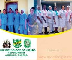 Osun State College of Nursing Sciences,. Asubiaro, Osogbo 2026/2027 Admission Form Is Still On-sale