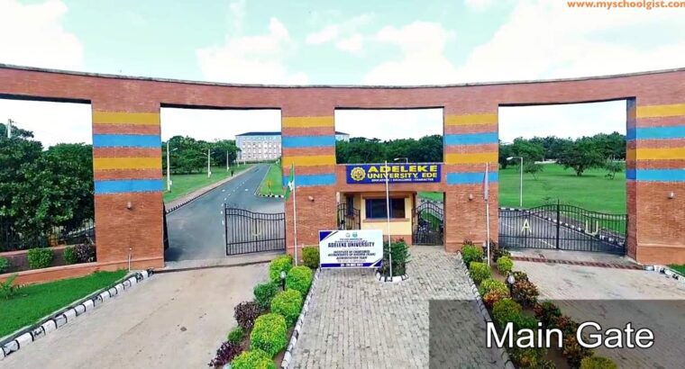 Update!!! Admission into Adeleke University, Ede 2026/2027 Session, Transfer Form/Jupeb Form And Ijm